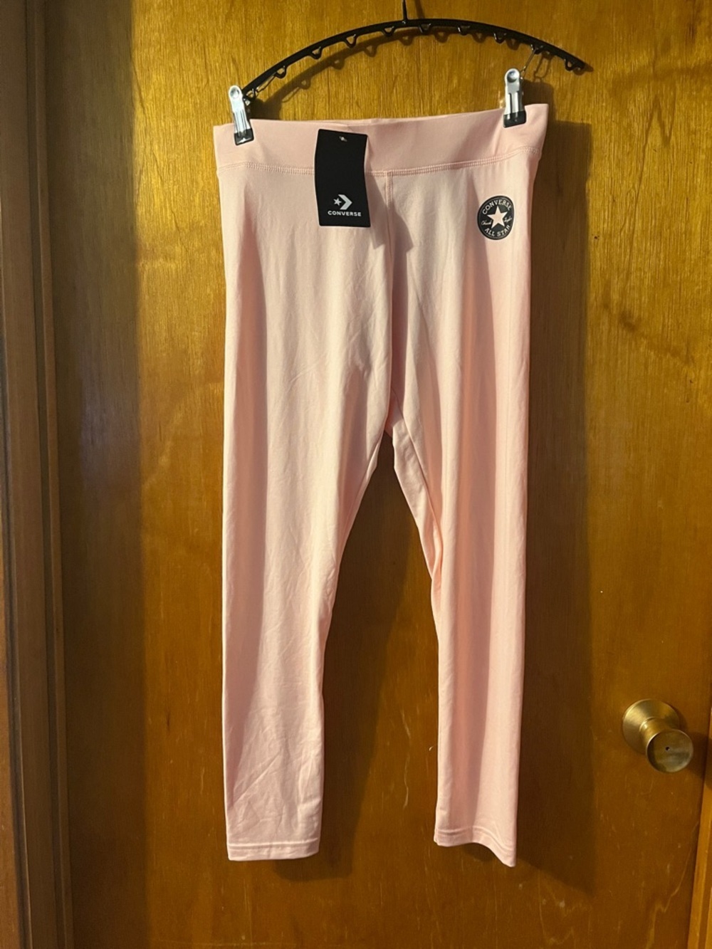 Girls Converse Light Pink Performance Leggings XL
